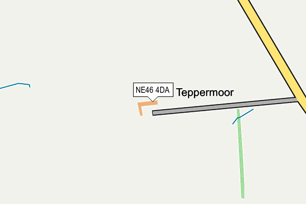 NE46 4DA map - OS OpenMap – Local (Ordnance Survey) NE46 4DA map - OS OpenMap – Local (Ordnance Survey)
