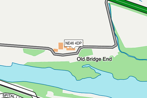 NE46 4DP map - OS OpenMap – Local (Ordnance Survey) NE46 4DP map - OS OpenMap – Local (Ordnance Survey)