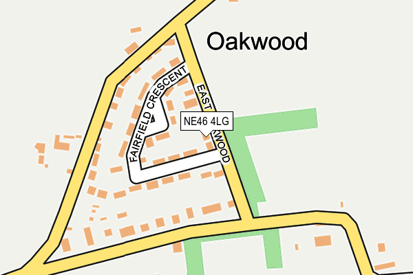 NE46 4LG map - OS OpenMap – Local (Ordnance Survey) NE46 4LG map - OS OpenMap – Local (Ordnance Survey)