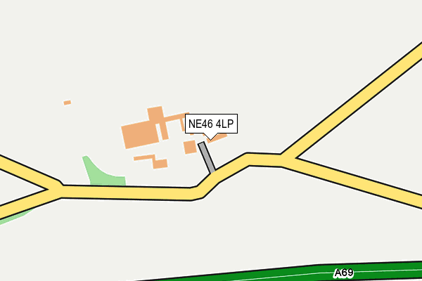 NE46 4LP map - OS OpenMap – Local (Ordnance Survey) NE46 4LP map - OS OpenMap – Local (Ordnance Survey)
