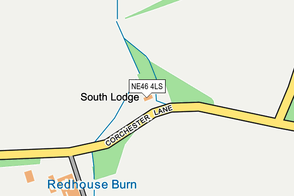 NE46 4LS map - OS OpenMap – Local (Ordnance Survey) NE46 4LS map - OS OpenMap – Local (Ordnance Survey)