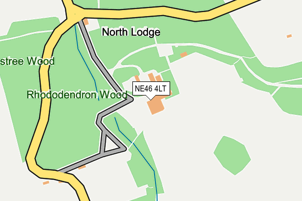 NE46 4LT map - OS OpenMap – Local (Ordnance Survey) NE46 4LT map - OS OpenMap – Local (Ordnance Survey)