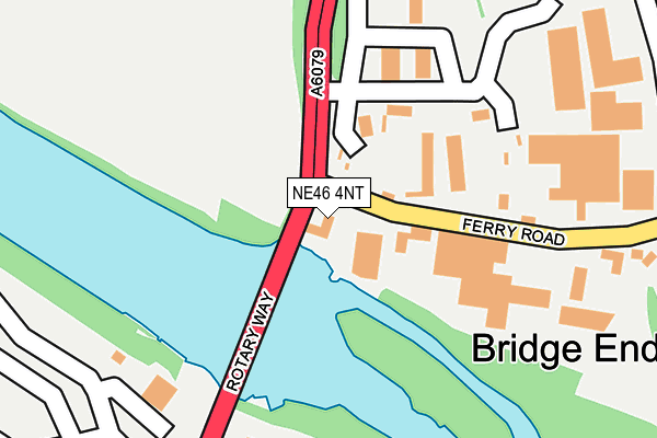 NE46 4NT map - OS OpenMap – Local (Ordnance Survey) NE46 4NT map - OS OpenMap – Local (Ordnance Survey)