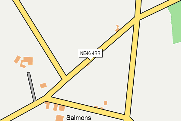 NE46 4RR map - OS OpenMap – Local (Ordnance Survey) NE46 4RR map - OS OpenMap – Local (Ordnance Survey)