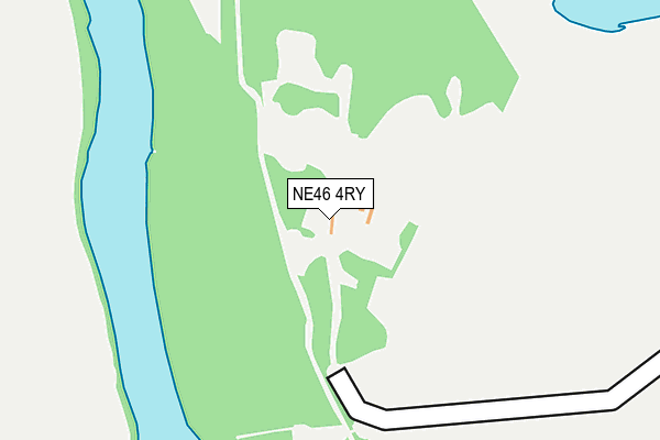 NE46 4RY map - OS OpenMap – Local (Ordnance Survey) NE46 4RY map - OS OpenMap – Local (Ordnance Survey)