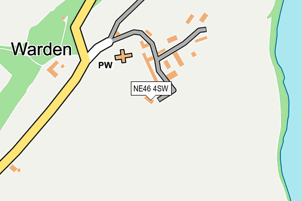 NE46 4SW map - OS OpenMap – Local (Ordnance Survey) NE46 4SW map - OS OpenMap – Local (Ordnance Survey)