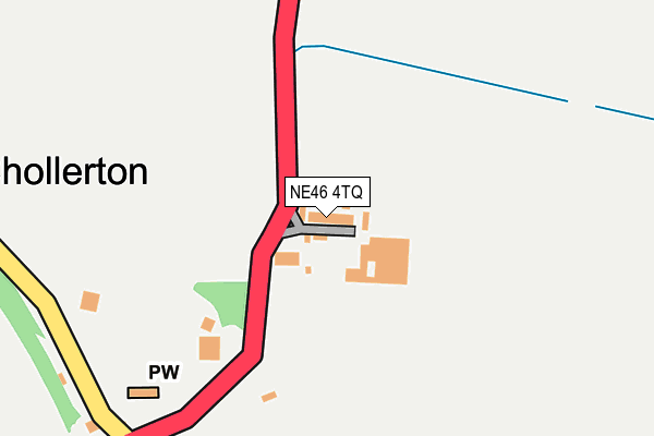 NE46 4TQ map - OS OpenMap – Local (Ordnance Survey) NE46 4TQ map - OS OpenMap – Local (Ordnance Survey)