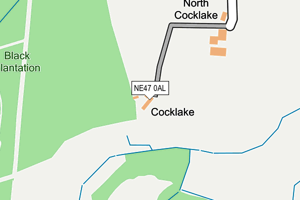 NE47 0AL map - OS OpenMap – Local (Ordnance Survey) NE47 0AL map - OS OpenMap – Local (Ordnance Survey)