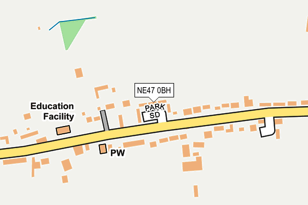 NE47 0BH map - OS OpenMap – Local (Ordnance Survey) NE47 0BH map - OS OpenMap – Local (Ordnance Survey)