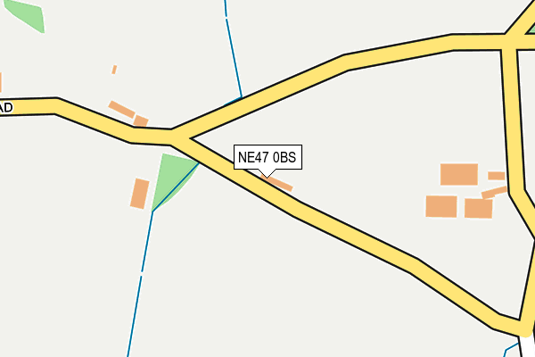 NE47 0BS map - OS OpenMap – Local (Ordnance Survey) NE47 0BS map - OS OpenMap – Local (Ordnance Survey)