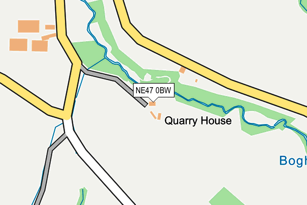 NE47 0BW map - OS OpenMap – Local (Ordnance Survey) NE47 0BW map - OS OpenMap – Local (Ordnance Survey)