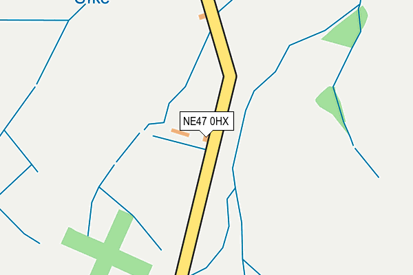 NE47 0HX map - OS OpenMap – Local (Ordnance Survey) NE47 0HX map - OS OpenMap – Local (Ordnance Survey)