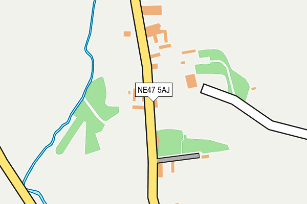 NE47 5AJ map - OS OpenMap – Local (Ordnance Survey) NE47 5AJ map - OS OpenMap – Local (Ordnance Survey)