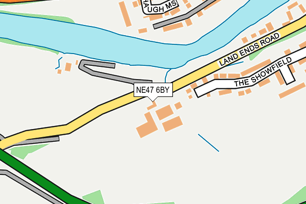 NE47 6BY map - OS OpenMap – Local (Ordnance Survey) NE47 6BY map - OS OpenMap – Local (Ordnance Survey)