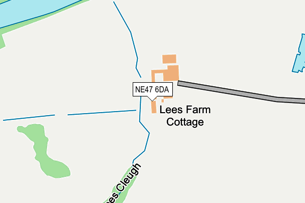 NE47 6DA map - OS OpenMap – Local (Ordnance Survey) NE47 6DA map - OS OpenMap – Local (Ordnance Survey)