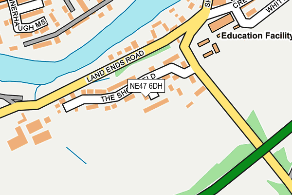 NE47 6DH map - OS OpenMap – Local (Ordnance Survey) NE47 6DH map - OS OpenMap – Local (Ordnance Survey)