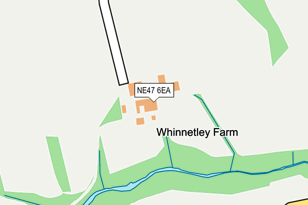 NE47 6EA map - OS OpenMap – Local (Ordnance Survey) NE47 6EA map - OS OpenMap – Local (Ordnance Survey)
