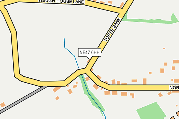 NE47 6HH map - OS OpenMap – Local (Ordnance Survey) NE47 6HH map - OS OpenMap – Local (Ordnance Survey)