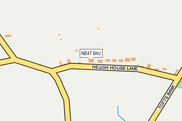 NE47 6HJ map - OS OpenMap – Local (Ordnance Survey) NE47 6HJ map - OS OpenMap – Local (Ordnance Survey)