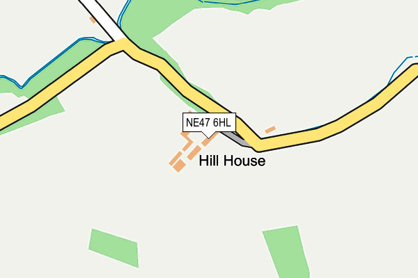 NE47 6HL map - OS OpenMap – Local (Ordnance Survey) NE47 6HL map - OS OpenMap – Local (Ordnance Survey)