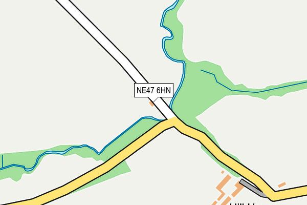 NE47 6HN map - OS OpenMap – Local (Ordnance Survey) NE47 6HN map - OS OpenMap – Local (Ordnance Survey)