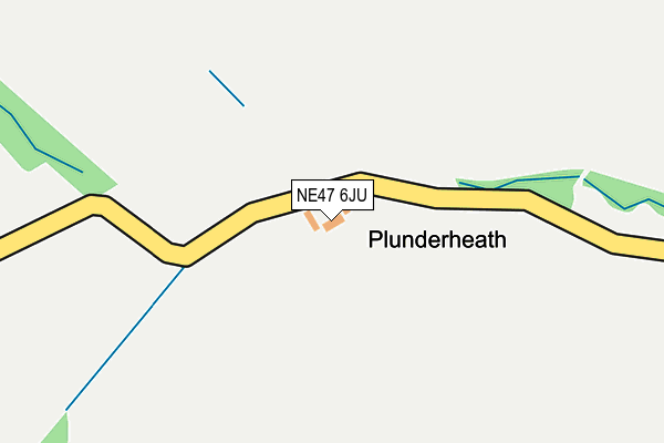 NE47 6JU map - OS OpenMap – Local (Ordnance Survey) NE47 6JU map - OS OpenMap – Local (Ordnance Survey)