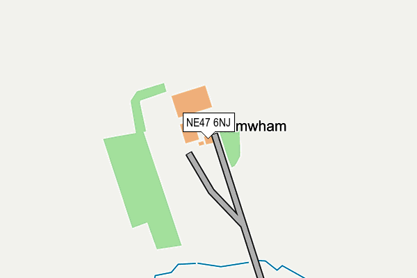 NE47 6NJ map - OS OpenMap – Local (Ordnance Survey) NE47 6NJ map - OS OpenMap – Local (Ordnance Survey)