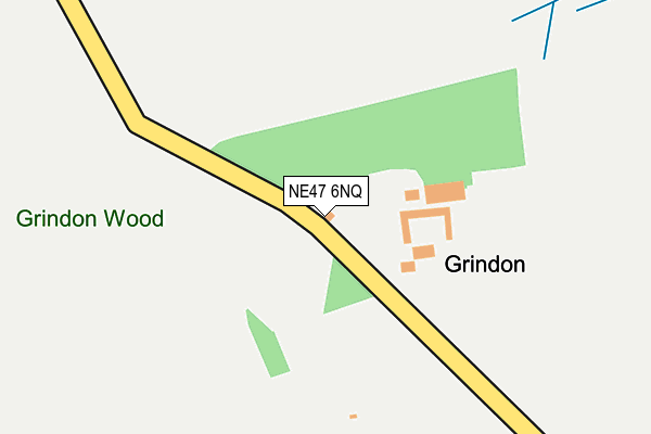 NE47 6NQ map - OS OpenMap – Local (Ordnance Survey) NE47 6NQ map - OS OpenMap – Local (Ordnance Survey)