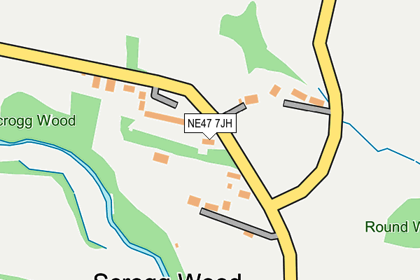 NE47 7JH map - OS OpenMap – Local (Ordnance Survey) NE47 7JH map - OS OpenMap – Local (Ordnance Survey)