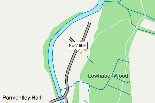 NE47 8HH map - OS OpenMap – Local (Ordnance Survey) NE47 8HH map - OS OpenMap – Local (Ordnance Survey)