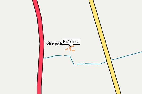 NE47 8HL map - OS OpenMap – Local (Ordnance Survey) NE47 8HL map - OS OpenMap – Local (Ordnance Survey)