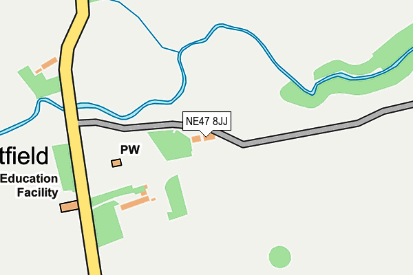 NE47 8JJ map - OS OpenMap – Local (Ordnance Survey) NE47 8JJ map - OS OpenMap – Local (Ordnance Survey)