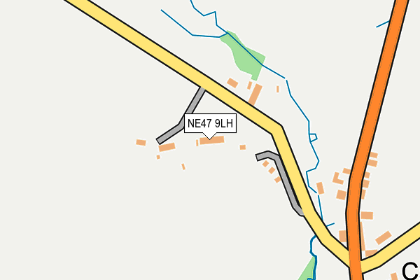 NE47 9LH map - OS OpenMap – Local (Ordnance Survey) NE47 9LH map - OS OpenMap – Local (Ordnance Survey)