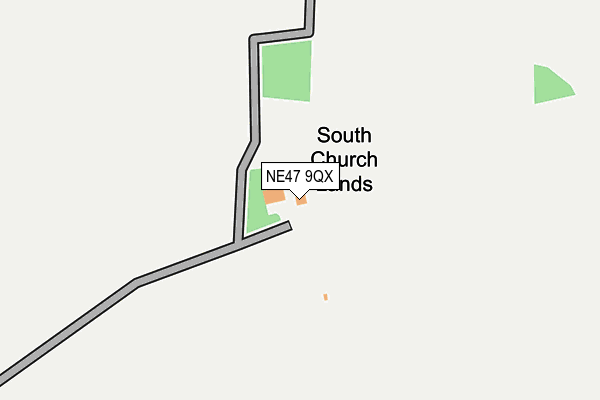 NE47 9QX map - OS OpenMap – Local (Ordnance Survey) NE47 9QX map - OS OpenMap – Local (Ordnance Survey)