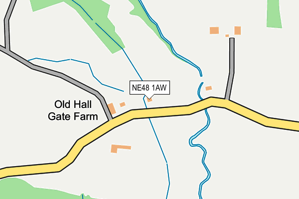 NE48 1AW map - OS OpenMap – Local (Ordnance Survey) NE48 1AW map - OS OpenMap – Local (Ordnance Survey)
