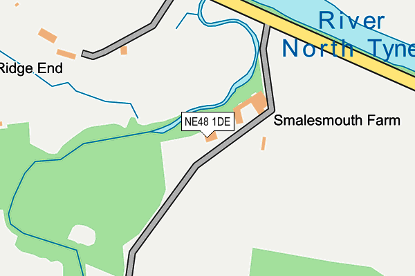 NE48 1DE map - OS OpenMap – Local (Ordnance Survey) NE48 1DE map - OS OpenMap – Local (Ordnance Survey)