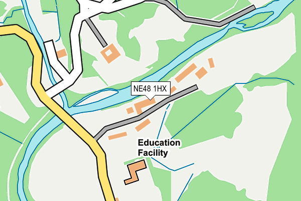 NE48 1HX map - OS OpenMap – Local (Ordnance Survey) NE48 1HX map - OS OpenMap – Local (Ordnance Survey)