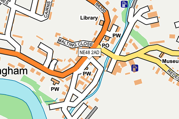 NE48 2AD map - OS OpenMap – Local (Ordnance Survey) NE48 2AD map - OS OpenMap – Local (Ordnance Survey)