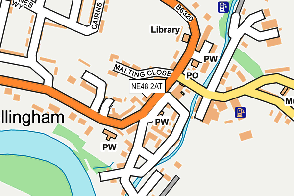 NE48 2AT map - OS OpenMap – Local (Ordnance Survey) NE48 2AT map - OS OpenMap – Local (Ordnance Survey)