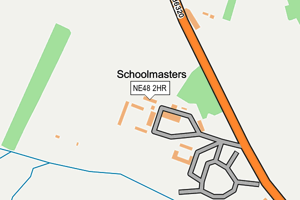 NE48 2HR map - OS OpenMap – Local (Ordnance Survey) NE48 2HR map - OS OpenMap – Local (Ordnance Survey)