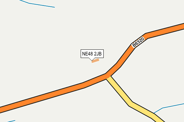NE48 2JB map - OS OpenMap – Local (Ordnance Survey) NE48 2JB map - OS OpenMap – Local (Ordnance Survey)