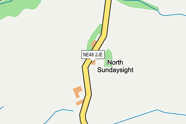 NE48 2JE map - OS OpenMap – Local (Ordnance Survey) NE48 2JE map - OS OpenMap – Local (Ordnance Survey)