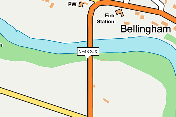 NE48 2JX map - OS OpenMap – Local (Ordnance Survey) NE48 2JX map - OS OpenMap – Local (Ordnance Survey)