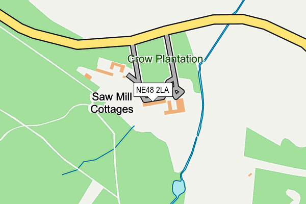 NE48 2LA map - OS OpenMap – Local (Ordnance Survey) NE48 2LA map - OS OpenMap – Local (Ordnance Survey)