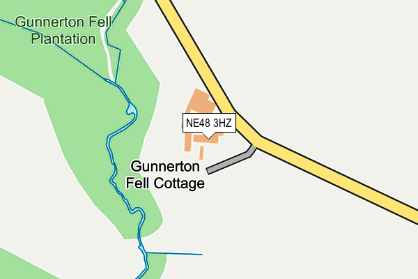 NE48 3HZ map - OS OpenMap – Local (Ordnance Survey) NE48 3HZ map - OS OpenMap – Local (Ordnance Survey)