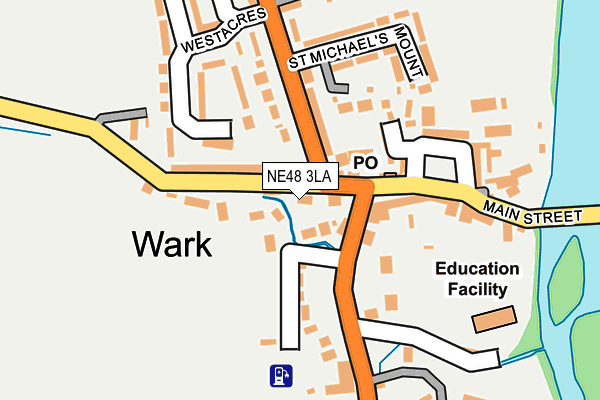 NE48 3LA map - OS OpenMap – Local (Ordnance Survey) NE48 3LA map - OS OpenMap – Local (Ordnance Survey)