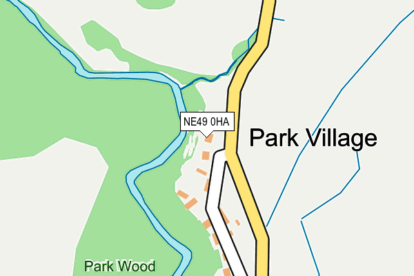 NE49 0HA map - OS OpenMap – Local (Ordnance Survey) NE49 0HA map - OS OpenMap – Local (Ordnance Survey)