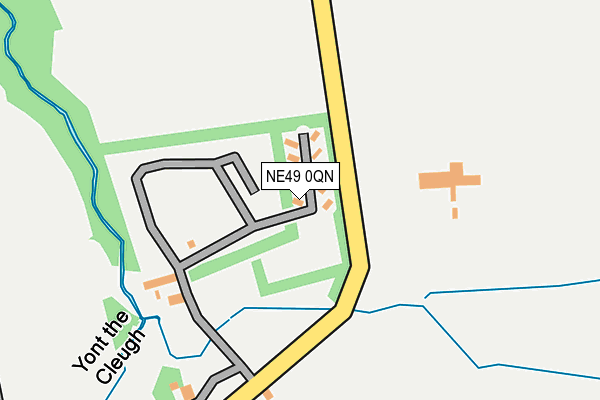 NE49 0QN map - OS OpenMap – Local (Ordnance Survey) NE49 0QN map - OS OpenMap – Local (Ordnance Survey)