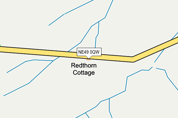 NE49 0QW map - OS OpenMap – Local (Ordnance Survey) NE49 0QW map - OS OpenMap – Local (Ordnance Survey)