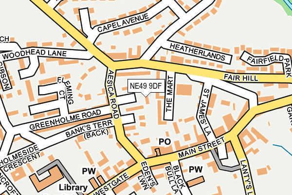 NE49 9DF map - OS OpenMap – Local (Ordnance Survey) NE49 9DF map - OS OpenMap – Local (Ordnance Survey)